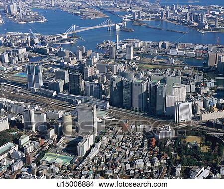 Aerial view of Tokyo, Japan View Large Photo Image Picture - Aerial view of Tokyo, Japan. Fotosearch