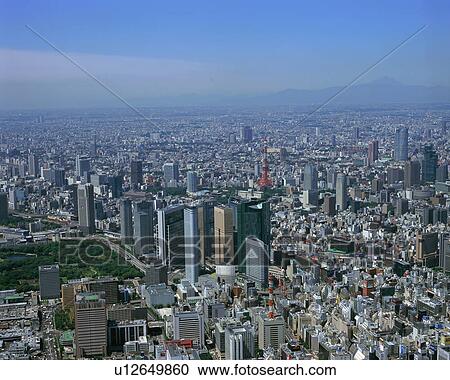 Aerial view of Tokyo, Japan View Large Photo Image Stock Image - Aerial view of Tokyo, Japan. Fotosearch