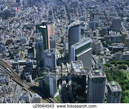 Aerial view of Tokyo, Japan View Large Photo Image Stock Image - Aerial view of Tokyo, Japan. Fotosearch