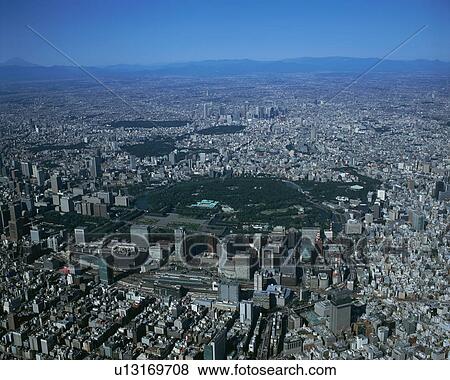 Aerial view of Tokyo, Japan View Large Photo Image Stock Photo - Aerial view of Tokyo, Japan. Fotosearch