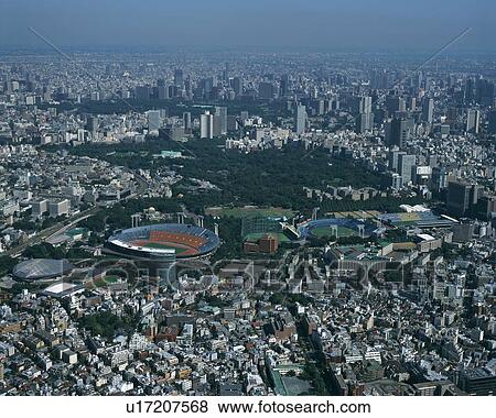 Aerial view of Tokyo, Japan View Large Photo Image Stock Photo - Aerial view of Tokyo, Japan. Fotosearch
