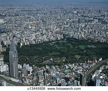 Aerial view of Tokyo, Japan View Large Photo Image Stock Photograph - Aerial view of Tokyo, Japan. Fotosearch
