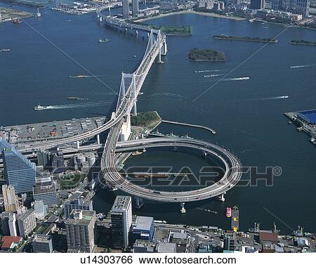 Stock Photograph - Aerial view of Tokyo, Japan. Fotosearch