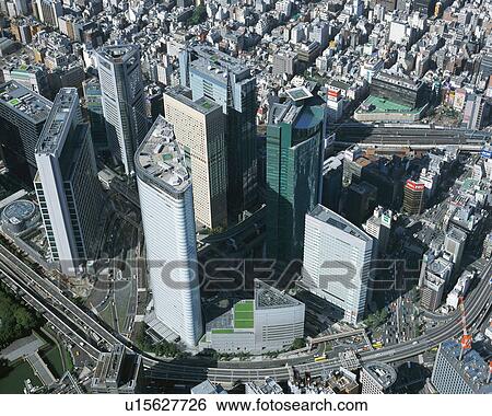 Stock Photograph - Aerial view of Tokyo, Japan. Fotosearch