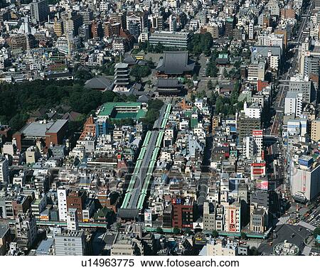 Stock Photography - Aerial view of Tokyo, Japan. Fotosearch