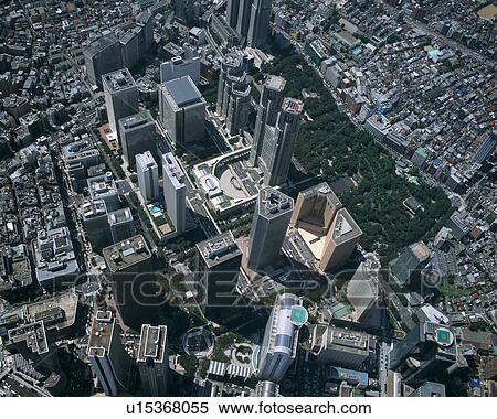 Stock Photography - Aerial view of Tokyo, Japan. Fotosearch