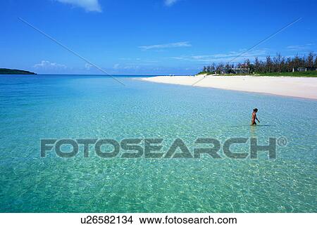 Picture - Beach, Miyako Island, Okinawa Prefecture, Japan. Fotosearch