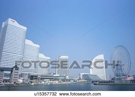 Stock Image - Minato Mirai 21, Yokohama, Japan. Fotosearch