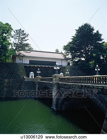 Nijubashi Bridge, The Imperial Palace, Tokyo, Japan View Large Photo Image Stock Photo - Nijubashi Bridge, The Imperial Palace, Tokyo, Japan. Fotosearch
