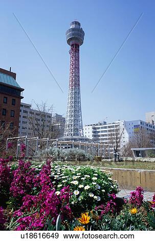 Yokohama Marine Tower, Japan View Large Photo Image Stock Photo - Yokohama Marine Tower, Japan. Fotosearch