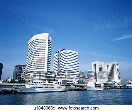 Buildings at Takeshiba Pier, Tokyo, Japan View Large Photo Image Stock Photography - Buildings at Takeshiba Pier, Tokyo, Japan. Fotosearch