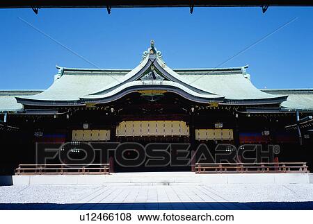 Stock Photo - Exterior of Meiji Jingu inner shrine. Fotosearch