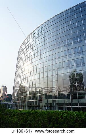 Stock Photo - Exterior of modern building. Fotosearch