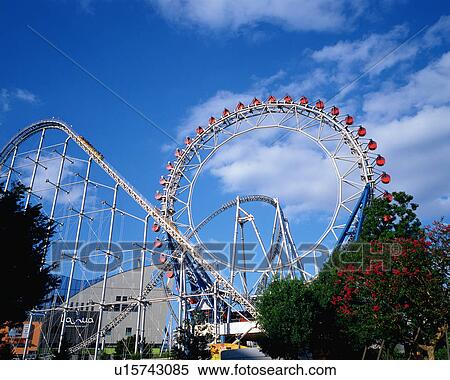 Roller coaster View Large Photo Image Stock Photography - Roller coaster. Fotosearch