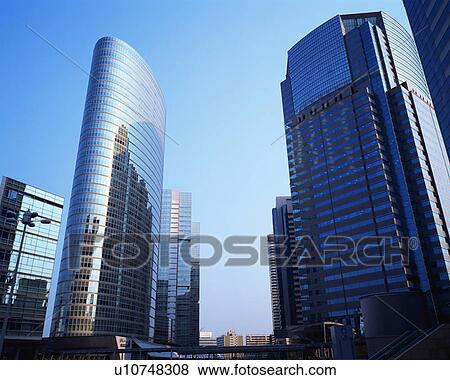 Stock Photo - Skyscrapers, Shinagawa, Minato Ward, Tokyo, Japan. Fotosearch