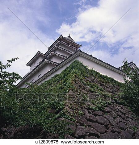 Aizu Wakamatsu Castle View Large Photo Image Stock Photography - Aizu Wakamatsu Castle. Fotosearch