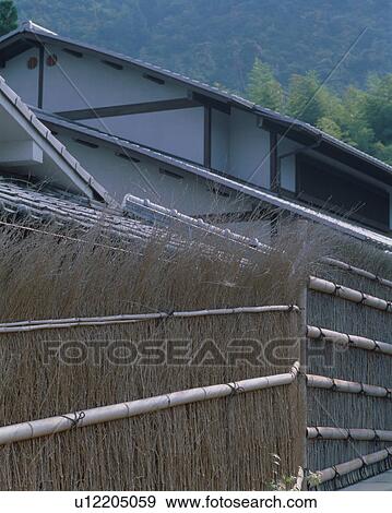 Exterior of Japanese house View Large Photo Image Stock Photo - Exterior of Japanese house. Fotosearch