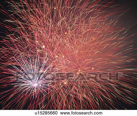 Stock Image - Firework Display. Fotosearch