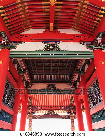 Stock Image - Interior of Kiyomizu Temple. Fotosearch