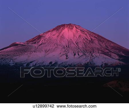 Snow covered Mt. Fuji View Large Photo Image Stock Image - Snow covered Mt. Fuji. Fotosearch