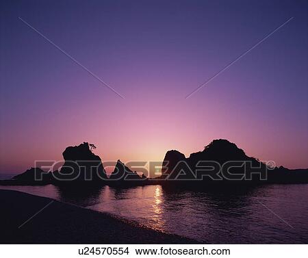 Sunset in Iwate Prefecture, Japan View Large Photo Image Picture - Sunset in Iwate Prefecture, Japan. Fotosearch