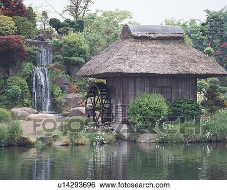 Water Wheel House View Large Photo Image Stock Photograph - Water Wheel House. Fotosearch