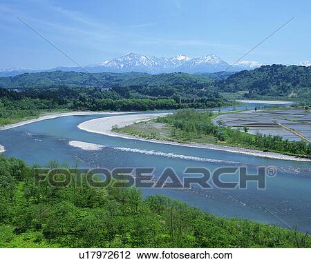 Shinano River in Niigata, Japan View Large Photo Image Stock Image - Shinano River in Niigata, Japan. Fotosearch