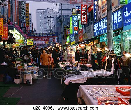 Crowded street in Pusan, Korea View Large Photo Image Stock Photo - Crowded street in Pusan, Korea. Fotosearch