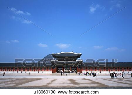 Gyeongbokgung Palace, Seoul, Korea View Large Photo Image Stock Image - Gyeongbokgung Palace, Seoul, Korea. Fotosearch