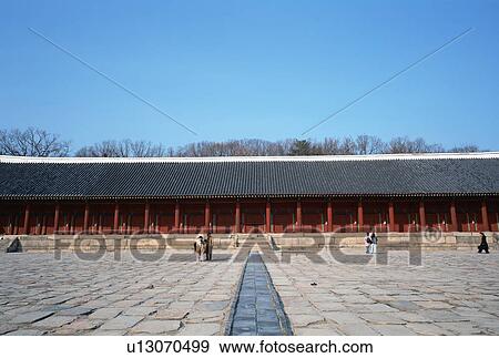 Stock Photo - Jongmyo Royal Shrine, Seoul, Korea. Fotosearch