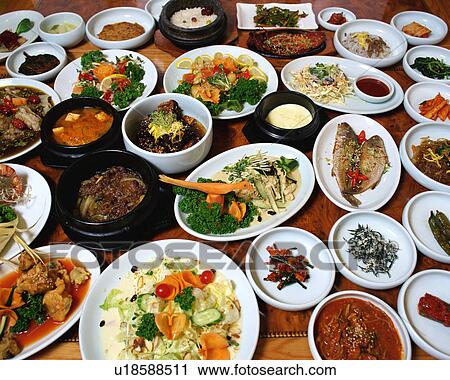 Stock Image - Korean food. Fotosearch