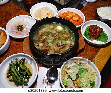 Korean food View Large Photo Image Stock Photo - Korean food. Fotosearch
