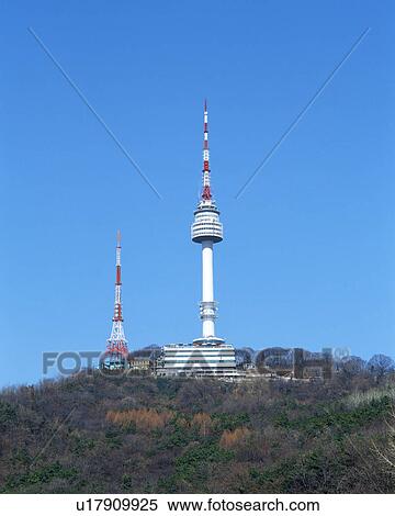 Stock Photography - Namsan Tower, Seoul, Korea. Fotosearch