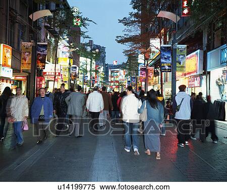 Ximending, Taipei, Taiwan View Large Photo Image Stock Photography - Ximending, Taipei, Taiwan. Fotosearch