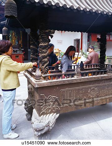 Jade Buddha Temple, Shanghai, China View Large Photo Image Stock Image - Jade Buddha Temple, Shanghai, China. Fotosearch
