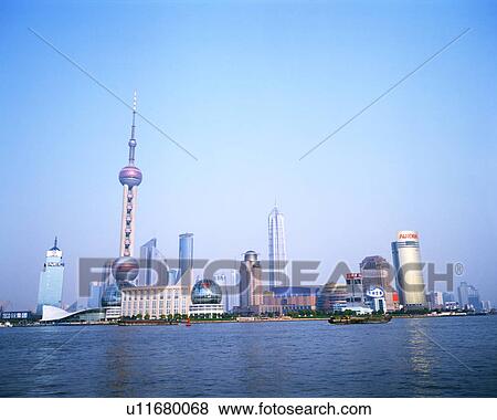 Stock Photo - Oriental Pearl TV Tower, Shanghai, China. Fotosearch