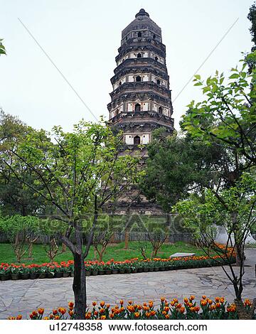 Stock Photo - Pagoda in Suzhou, China. Fotosearch