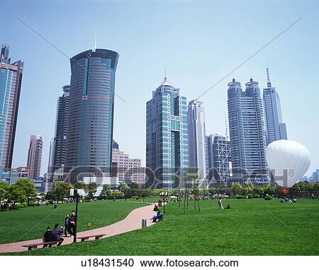 Skyscrapers in Shanghai, China View Large Photo Image Stock Image - Skyscrapers in Shanghai, China. Fotosearch