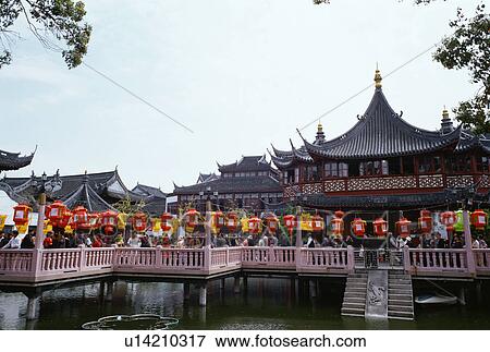 Stock Photo - Temple, Shanghai, China. Fotosearch