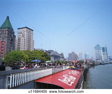 Waitan, Shanghai, China View Large Photo Image Stock Photography - Waitan, Shanghai, China. Fotosearch