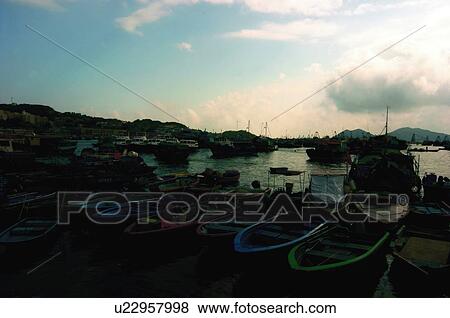 Stock Photo - Cheung Chau Pier, Hong Kong. Fotosearch