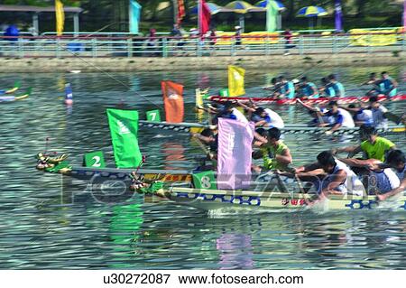 Dragon Boat Racing View Large Photo Image Stock Photo - Dragon Boat Racing. Fotosearch