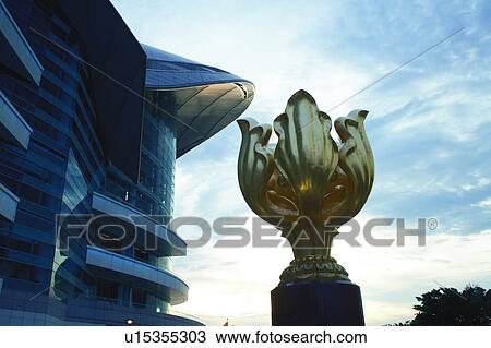 Stock Image - Golden Bauhinia Square. Fotosearch