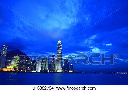 Hong Kong Victoria Harbour View Large Photo Image Picture - Hong Kong Victoria Harbour. Fotosearch