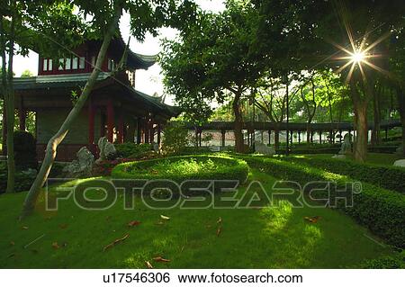Kowloon Walled City Park View Large Photo Image Stock Photograph - Kowloon Walled City Park. Fotosearch