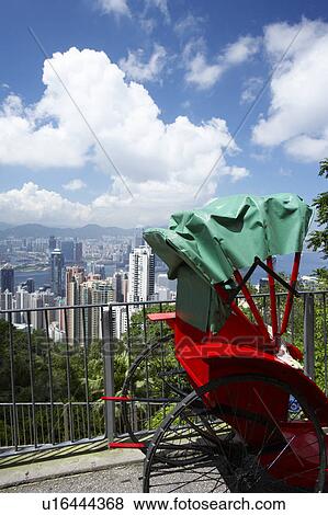 Rickshaw at Victoria Peak, Hong Kong View Large Photo Image Stock Photo - Rickshaw at Victoria Peak, Hong Kong. Fotosearch
