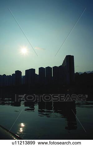 Stock Photo - Sunrise at Shing Mun River. Fotosearch