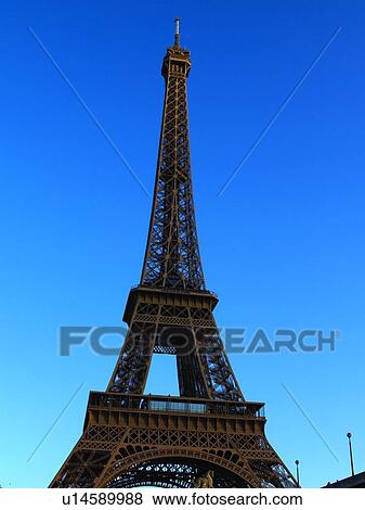 France, Paris, Eiffel Tower View Large Photo Image Stock Photo - France, Paris, Eiffel Tower. Fotosearch