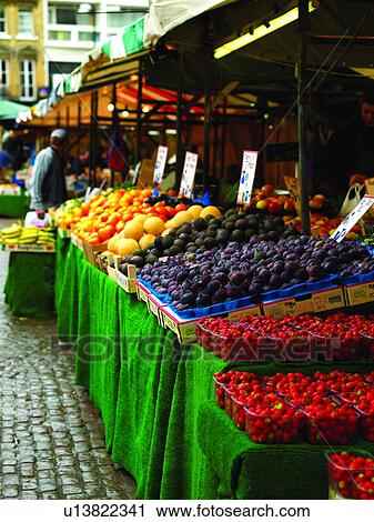 Fruit Stand in Market, Market Hill, Cambridge, England View Large Photo Image Stock Image - Fruit Stand in Market, Market Hill, Cambridge, England. Fotosearch