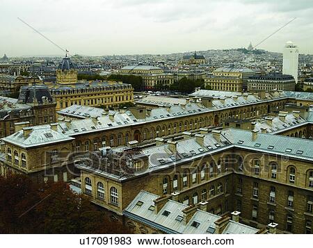 Paris as Seen from Notre Dame View Large Photo Image Stock Image - Paris as Seen from Notre Dame. Fotosearch